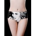 Mid Waisted Printing Seamless Cotton Crotch Briefs