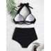 High Waisted Halter Backless Swimsuits For Womens Hot Bikini