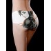 White Printing Ice Silk Seamless Cotton Crotch Briefs