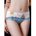 Low Waist Seamless Ice Silk Printed Comfy Briefs