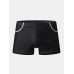 Mens Mesh Breathable Thin Antibacterial Boyshorts Home Boxers Briefs With Pockets