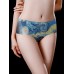 Full Hip Mid Waist Ice Silk Printing Soft Briefs