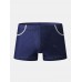 Mens Mesh Breathable Thin Antibacterial Boyshorts Home Boxers Briefs With Pockets