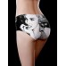 Mid Waisted Printing Seamless Cotton Crotch Briefs