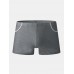 Mens Mesh Breathable Thin Antibacterial Boyshorts Home Boxers Briefs With Pockets