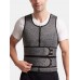 Mens Tummy Control Waist Trainer Zip Front Vest Shapewear With Double Sticky Belts