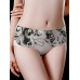 Low Waist Seamless Printed Cotton Crotch Briefs