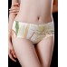 Floral Printed Ice Silk Seamless Low Waist Comfy Briefs