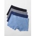 Mens Modal Ice Silk Traceless 4Pcs Breathable Thin Comfy Home Boxers Briefs