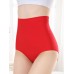 Plus Size Ice Silk Seamless High Waisted Full Hip Briefs