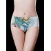 Mid Waist Printed Ice Silk Seamless Elastic Briefs