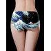 Mid Waist Ice Silk Printed Seamless Breathable Briefs