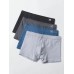 4Pcs Mens Solid Color Boyshorts U Convex Cotton Soft Boxer Briefs