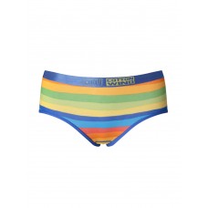 Cotton Rainbow Stripe Printed Low Waisted Briefs