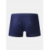 Mens Mesh Breathable Thin Antibacterial Boyshorts Home Boxers Briefs With Pockets