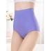 Plus Size Ice Silk Seamless High Waisted Full Hip Briefs