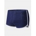 Mens Mesh Solid Color Breathable Thin Boyshorts Ice Silk Arrow Boxers Briefs