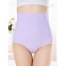 Plus Size Ice Silk Seamless High Waisted Full Hip Briefs