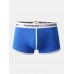 Mens Cotton U Convex Soft Letter Waistband Boxer Underwears