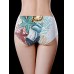 Mid Waist Printed Ice Silk Seamless Elastic Briefs