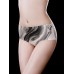 Ice Silk Seamless Printed Mid Waist Briefs