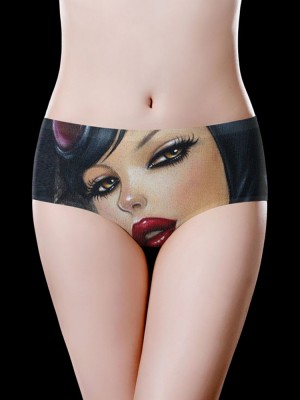 Tempting Printed Seamless Low Waisted Briefs