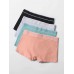 Mens Multi  Color 4Pcs Cotton Thin Breathable U Convex Pouch Home Comfy Boxers Briefs