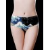 Mid Waist Ice Silk Printed Seamless Breathable Briefs