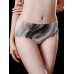 Ice Silk Seamless Printed Mid Waist Briefs