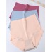 Seamless Ice Silk High Waisted Breathable Panties