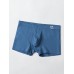 4Pcs Mens Solid Color Boyshorts U Convex Cotton Soft Boxer Briefs