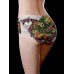 Ice Silk Seamless Low Waist Printing Cotton Crotch Briefs