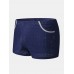 Mens Mesh Breathable Thin Antibacterial Boyshorts Home Boxers Briefs With Pockets